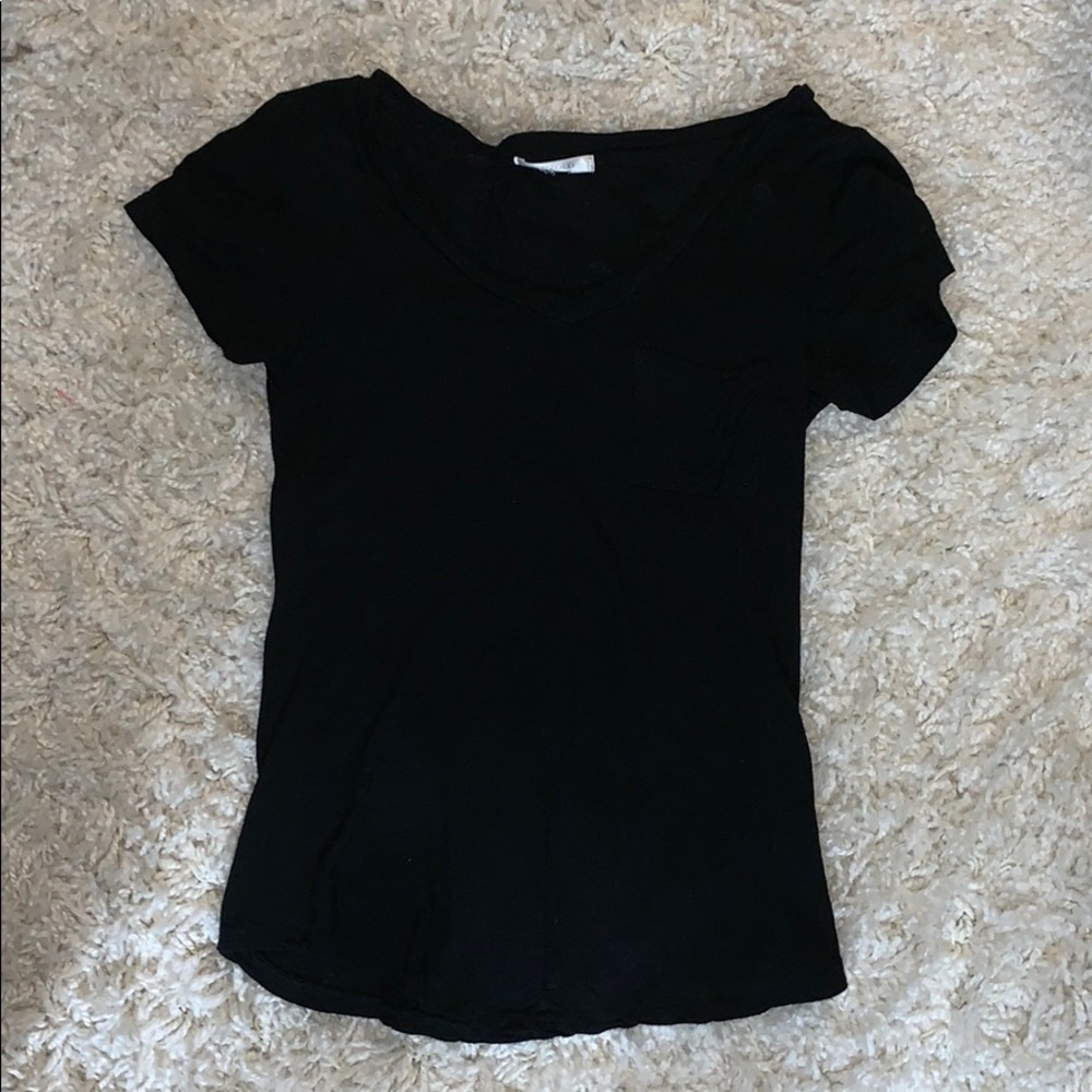 Black v-neck